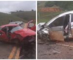 Grave acidente envolvendo dois carros deixa feridos em Muniz Freire
