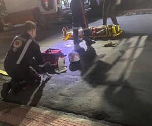 Cachoeiro: carro colide com motos e homem é atropelado após o ocorrido Acidente em Cachoeiro