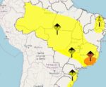 Cidades do Sul do ES recebem alerta de tempestade nesta segunda (16)