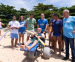Lazer inclusivo: projeto Praia Acessível ganha novo ponto no ES