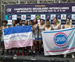 Capixabas são vice-campeãs brasileiras de wrestling por equipes Campeonato Brasileiro de Wrestling
