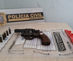 PC apreende arma usada em tentativa de homicídio no Sul do ES