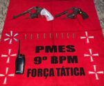Policiais apreendem duas armas de fogo e drogas em bairro de Cachoeiro