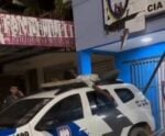 Vídeo | Homem tenta invadir Cia da PM e cai sobre viatura no Caparaó