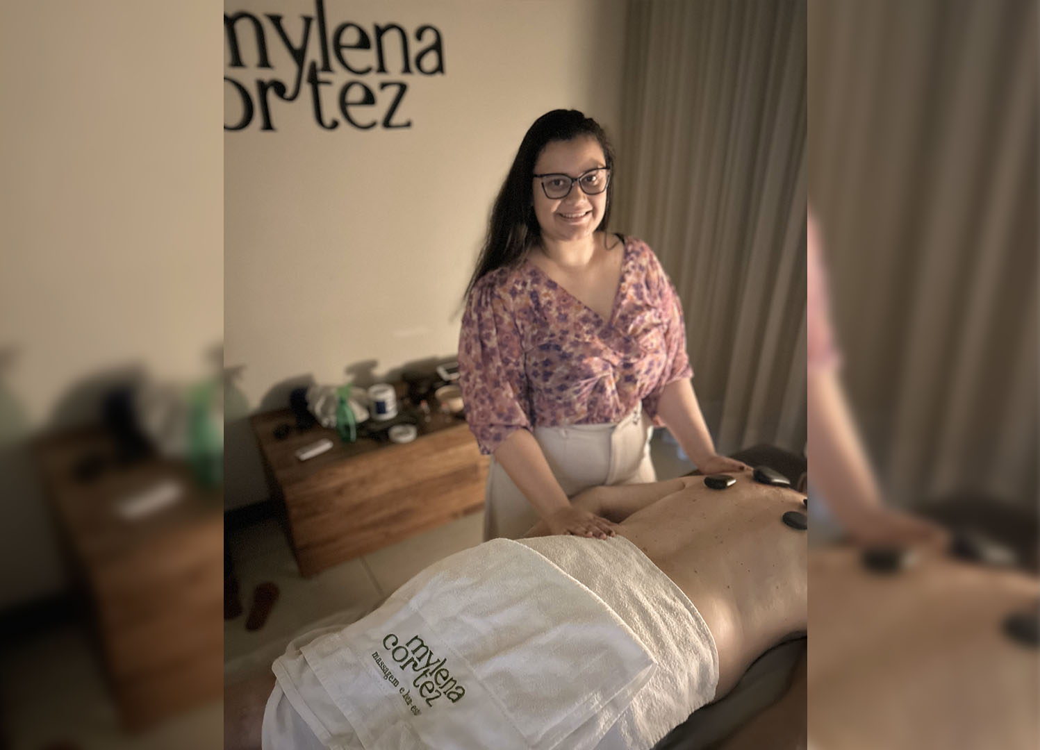 A massoterapeuta Mylena Cortez atende em Cachoeiro de Itamirim. Foto: arquivo pessoal A massoterapeuta Mylena Cortez atende em Cachoeiro de Itamirim. Foto: arquivo pessoal