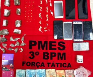 Após briga em beco casal é preso por tráfico de drogas no Sul do ES casal preso em Guaçuí