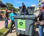 Balneários recebem novos contentores de lixo em Anchieta
