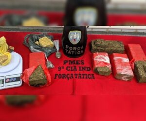 PM prende suspeito de tráfico em Marataízes prisao marataizes