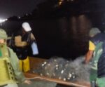Rede de pesca de 500 metros é apreendida na Baía das Tartarugas