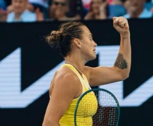 Foto ilustra a tenista sabalenka no australian open 2025