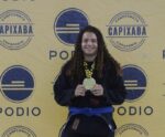 Lutadora capixaba conquista ouro na Copa Pódio de jiu-jitsu