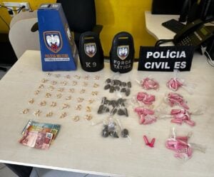 Homem é preso com grande quantidade de drogas em Brejetuba apreensão em brejetuba