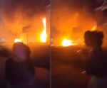 VÍDEO | Avião cai e atinge casas e shopping
