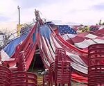 Temporal: circo desaba e deixa feridos
