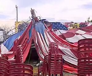 Temporal: circo desaba e deixa feridos imagem ilustra circo fox desabado