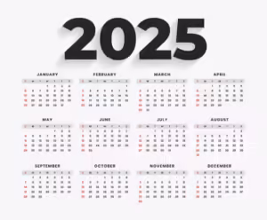 Calendário da Saúde: mantenha-se bem-informado A foto mostra calendário de 2025