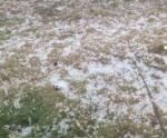 Forte chuva de granizo assusta moradores de Muniz Freire