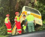 Susto! Acidente envolvendo ônibus escolar causa transtorno na BR-101