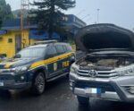 Caminhonete roubada no RJ é recuperada pela PRF em Viana