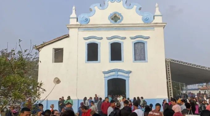 Foto: Reprodução/Instagram Paróquia Nossa Senhora das Neves Foto: Reprodução/Instagram Paróquia Nossa Senhora das Neves