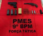 Polícia Militar apreende armas e munições em comércio de Cachoeiro