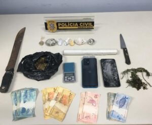 Polícia Civil apreende drogas e detém suspeitos de tráfico em Guaçuí