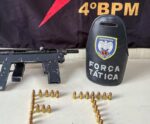 PM apreende submetralhadora durante patrulhamento em Vila Velha