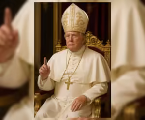 Polêmica! Trump posta foto vestido de Papa antes do início do conclave