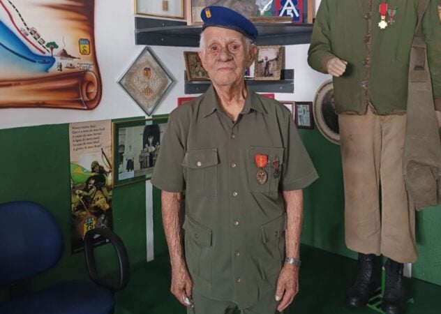 Agostinho expedicionário do ES na 2ª guerra