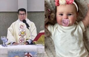“Caso de psiquiatra”, diz padre que se recusa batizar bebês reborn imagem ilustra padre ao lado de bebê reborn