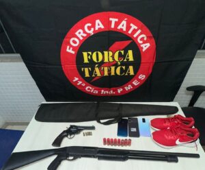 Suspeitos de cometer furtos em Alfredo Chaves são presos pela PM apreensão
