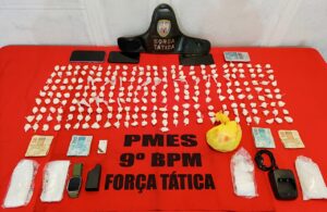 Polícia Militar realiza apreensões e prisão em bairros de Cachoeiro