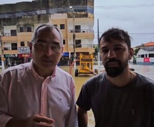 “Assustador”, afirma prefeito de São Mateus sobre chuvas em Guriri