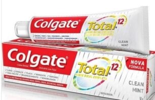 A foto mostra a pasta dental Colgate proibida pela Anvisa