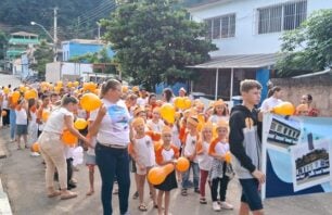 Maio Amarelo: alunos de Afonso Cláudio participam de várias ações