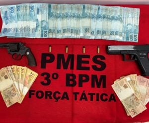 Homem é preso por posse irregular de arma de fogo em Alegre Arma em Alegre