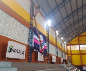 Guarapari: ginásio recebe mais de 30 refletores em nova iluminação Ginásio em Guarapari