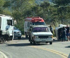 BR-262: ultrapassagem termina com grave acidente em Domingos Martins