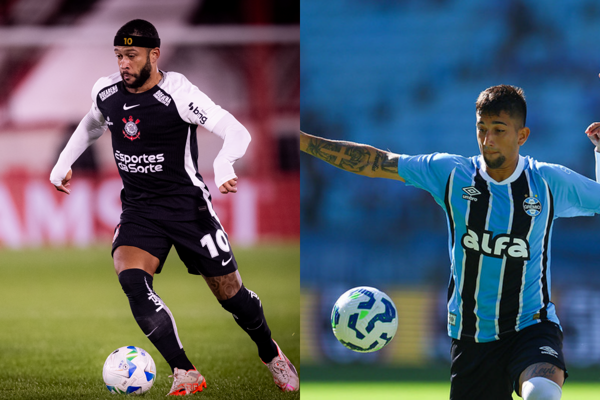 Foto: Reprodução | Grêmio e Corinthians Foto: Reprodução | Grêmio e Corinthians