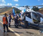 Iúna: acidente grave exige resgate aéreo com apoio do Notaer