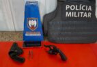 PM encontra arma e munições dentro de caminhão em Pacotuba