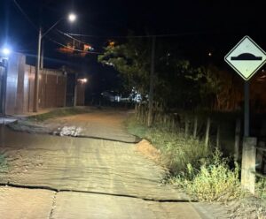 Morador de Córrego dos Monos é notificado por quebra-molas ilegal