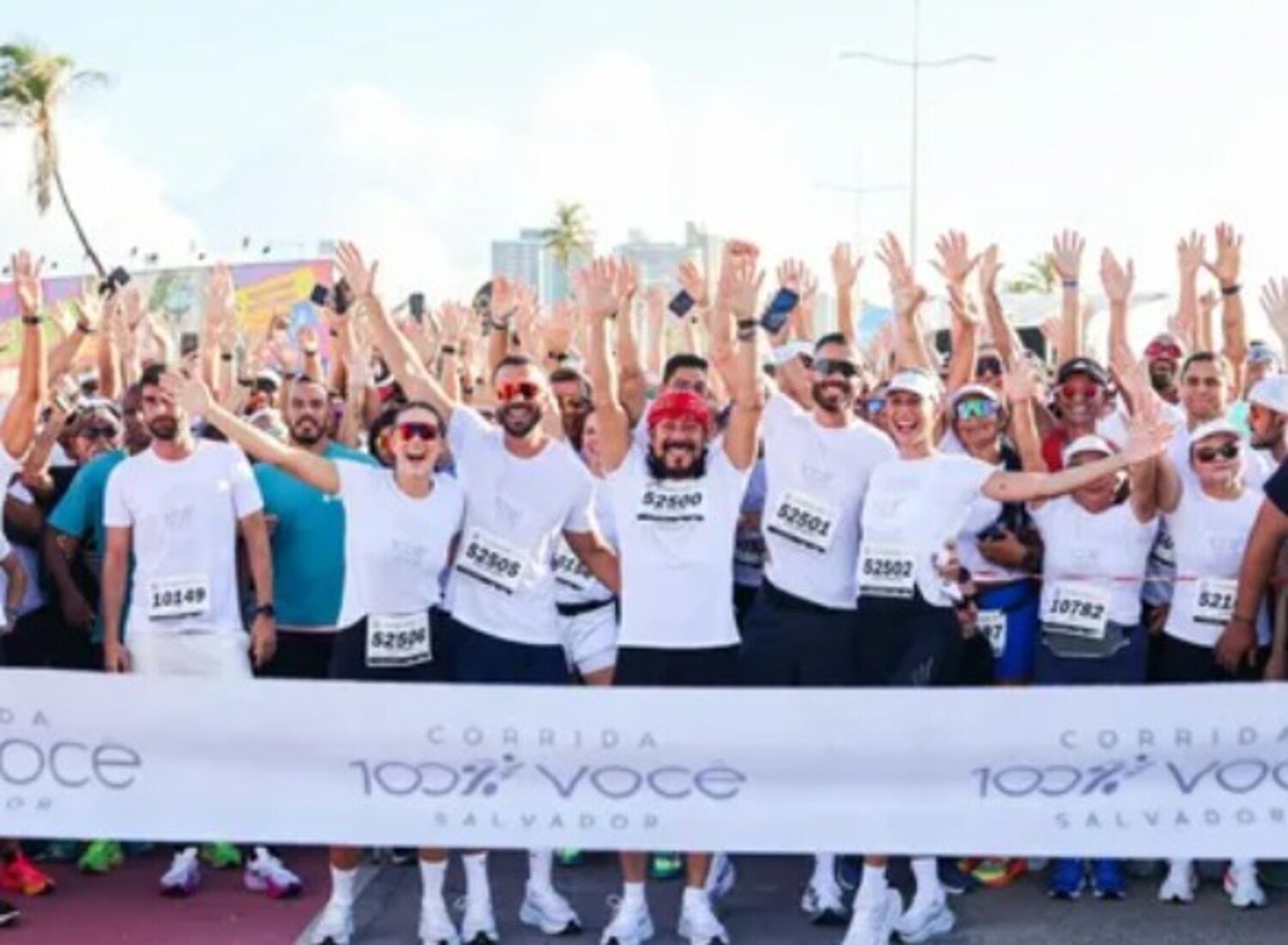A foto mostra Bell Marques em corrida de rua