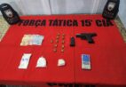 Homem é detido com arma e drogas durante ação da PM em Atílio Vivácqua