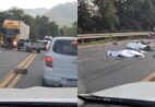 VÍDEO | Grave acidente com moto deixa um morto na BR-101 em Rio Novo do Sul