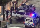 Viatura da PM colide com carro durante perseguição em Castelo