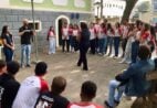 Alunos homenageiam Newton Braga em tertúlia literária em Cachoeiro