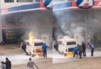 VÍDEO | Kombi pega fogo após pane elétrica em Ibatiba