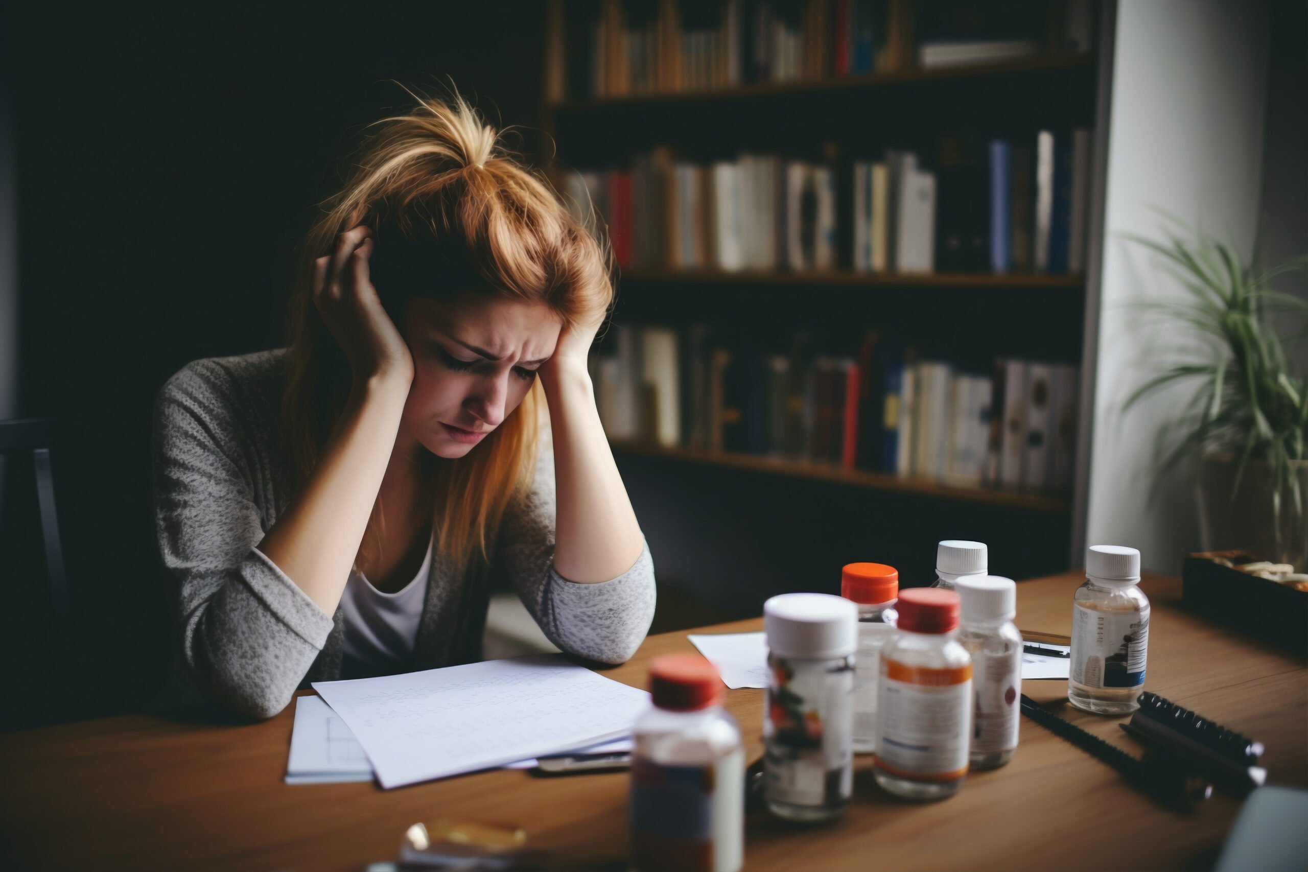 A foto mostra pessoa com fibromialgia