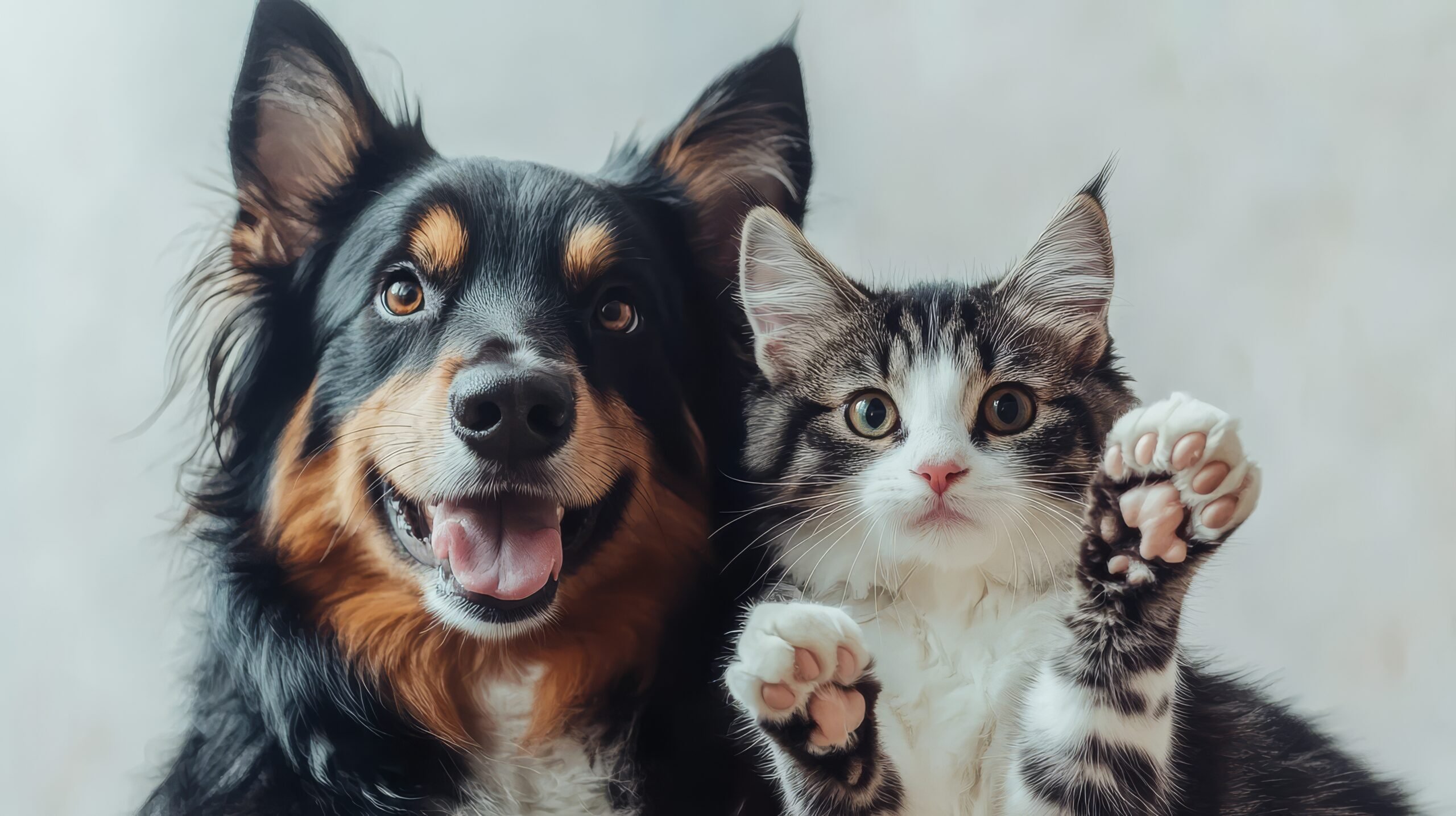 A foto mostra a relação entre pets e saúde mental.